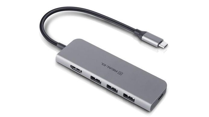 USB-хаб REAL-EL CQ-700 4 ports (EL123110002) [605109]