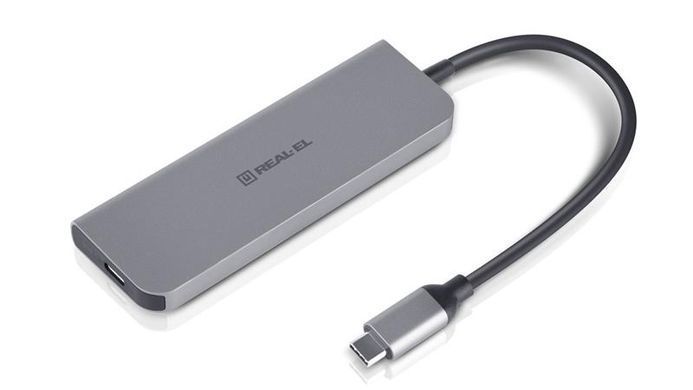 USB-хаб REAL-EL CQ-700 4 ports (EL123110002) [605109]