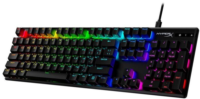 Клавіатура HyperX Alloy Origins Aqua RGB PBT ENG/UKR Black (639N5AA) [605955]