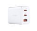 Зарядний пристрій мережевий D-Link 65Вт GaN 2хUSB-С, 1xUSB-A, білий (DCP-651) [111307], фото 2