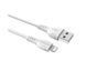 Кабель BOROFONE BX51 USB to iP 2.4A,1m, PVC, PVC connectors, White (6931474743909) [803672], фото 3