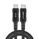 Кабель USB 2.0 Type-C M-M, 2 м, 100W C4-03, zinc alloy, Black, Acefast (6974316280996) [402445], фото 1