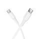 Кабель HOCO X120 Beneficio 60W charging data cable C to C White (6942007658935) [806393], фото 1