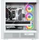 Корпус Modecom VOLCANO AQ500 ARGB MIDI FRONT LCD 6,2&rdquo;, 4x120mm fans WHITE без БЖ ATX (MC-A-AQ500-4FA-W) [405389], фото 13
