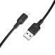 Кабель BOROFONE BX113 Lenny silicone charging data cable iP(L=1M) Black (6941991115394) [802349], фото 1