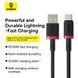 Кабель Baseus Dura Series Fast Charging Cable USB to Type-C 60W 1m Red+Black (P10377802U01-01) [804361], фото 9