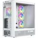 Корпус Modecom VOLCANO AQ500 ARGB MIDI FRONT LCD 6,2&rdquo;, 4x120mm fans WHITE без БЖ ATX (MC-A-AQ500-4FA-W) [405389], фото 6