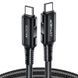 Кабель USB 2.0 Type-C M-M, 2 м, 100W C4-03, zinc alloy, Black, Acefast (6974316280996) [402445], фото 2
