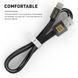 Кабель Luxe Cube Flat USB - Lightning (M/M), 1 м, чорний (2231252964019) [603805], фото 4