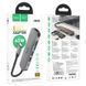 USB-хаб HOCO HB28 Type-C multi-function converter(HDTV+USB3.0+USB2.0+SD+TF+PD) Metal Gray (6931474769336) [805379], фото 7