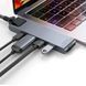 USB-хаб Baseus Thunderbolt C+Pro Seven-in-one smart HUB docking station Grey (CAHUB-L0G) [805384], фото 2