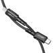 Кабель ACEFAST C1-01 Type-C to iP 3A, 1.2m, nylon, aluminum connectors, Black (AFC1-01B) [802604], фото 1
