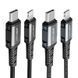 Кабель ACEFAST C1-01 Type-C to iP 3A, 1.2m, nylon, aluminum connectors, Black (AFC1-01B) [802604], фото 3