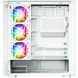 Корпус Modecom VOLCANO AQ500 ARGB MIDI FRONT LCD 6,2&rdquo;, 4x120mm fans WHITE без БЖ ATX (MC-A-AQ500-4FA-W) [405389], фото 5