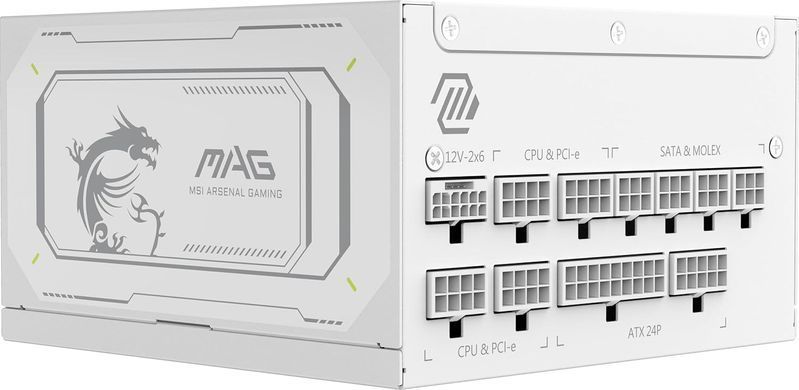 Блок живлення MSI 1000W (MAG A1000GL PCIE5 White) [617846]