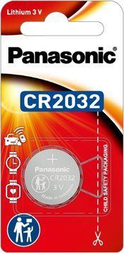 Батарейка Panasonic літієва CR2032 блістер, 1 шт. (CR-2032PT/1B) [115321]