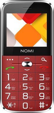 Мобільний телефон Nomi i220 Dual Sim Red (i220 Red) [600298]