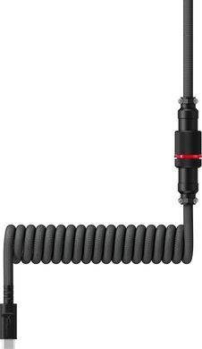 Кабель заряджання/синхронізації HyperX USB-A > USB-C, спіральний, 1.37м, сіро-чорний (6J679AA) [108569]