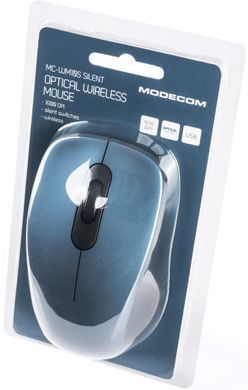 Мишка Modecom MC-WM10S, бездротова, 3кн., 1600dpi, Silent, синя (M-MC-WM10S-400) [401159]