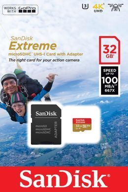 Карта пам&rsquo;ятi MICRO SDHC 32GB UHS-I W/A SANDISK (SDSQXAF-032G-GN6AA) [501210]
