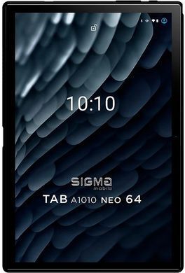 Планшет Sigma mobile Tab A1010 Neo 4/64GB 4G Dual Sim Black+чохол-книжка (TAB A1010 Neo 4/64GB Black) [609852]
