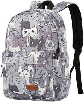 Рюкзак 2Е, TeensPack Cats, сірий (2E-BPT6114GC) [103207]