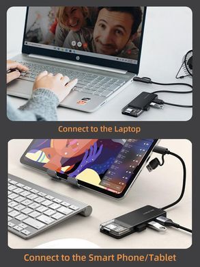 USB-хаб Cabletime USB Type-C 4-в-1 (CB03B) [605130]