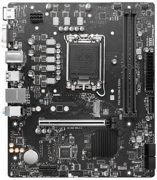 Материнcька плата MSI PRO H610M-E DDR4 s1700 H610 2xDDR4 M.2 HDMI DSub mATX (911-7D48-066) [109198]