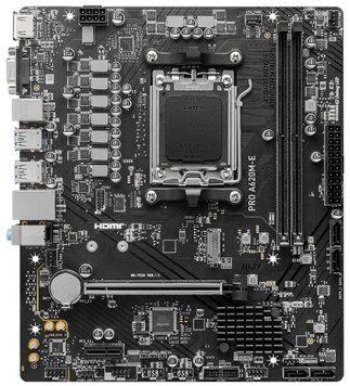 Материнcька плата MSI PRO A620M-E sAM5 A620 2xDDR5 M.2 HDMI D-Sub mATX (911-7E28-014) [109262]