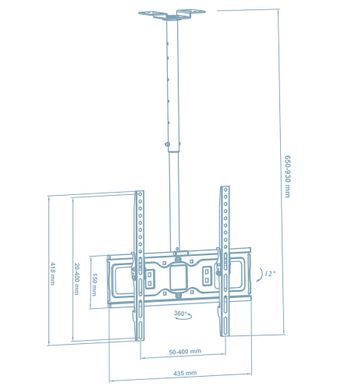 Кронштейн Walfix (VESA400х400) (CM-41B) [610350]