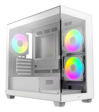 Корпус для комп'ютера MATX W/O PSU GAMMA C52 WH ARGB OCYPUS (GAMMA-C52-WHD300XX-GL) [502871]