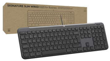 Клавіатура Logitech Signature Slim K620 Wired Keyboard for Business - GRAPHITE (920-013333) [202345]