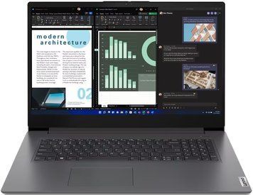 Ноутбук Lenovo V17-G4 17.3" FHD IPS AG, Intel i3-1315U, 16GB, F512GB, UMA, DOS, сірий (83A2001SRA) [100060]