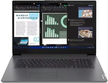 Ноутбук Lenovo V17-G4 17.3" FHD IPS AG, Intel i5-13420H, 16GB, F512GB, UMA, DOS, сірий (83A2003KRA) [112421]