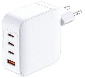Зарядний пристрій мережевий D-Link 100Вт GaN 3хUSB-С, 1xUSB-A, білий (DCP-101) [111308]