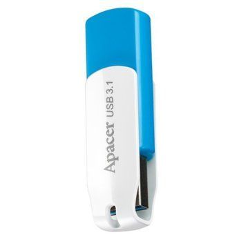Флеш-накопичувач USB3.1 32GB Apacer AH357 Blue/White (AP32GAH357U-1) [607074]