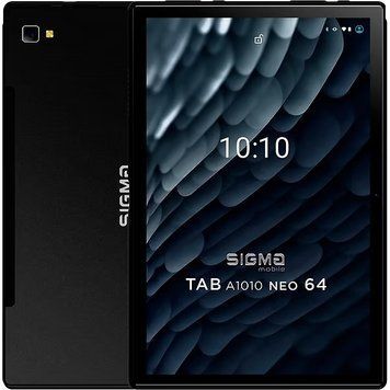 Планшет Sigma mobile Tab A1010 Neo 4/64GB 4G Dual Sim Black+чохол-книжка (TAB A1010 Neo 4/64GB Black) [609852]