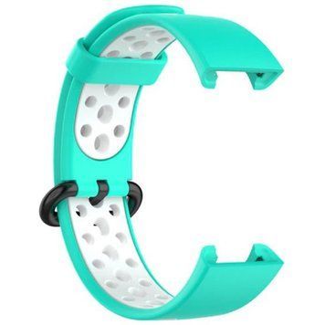 Ремінець BeCover Vents Style для Xiaomi Redmi Smart Band 2 Turquoise-White (709428) [604942]