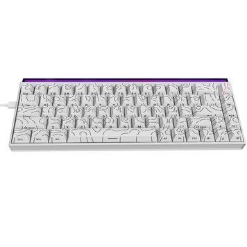 Клавіатура Ajazz NK68 Red Switch White USB-C (NK68-R-S-W) [619246]