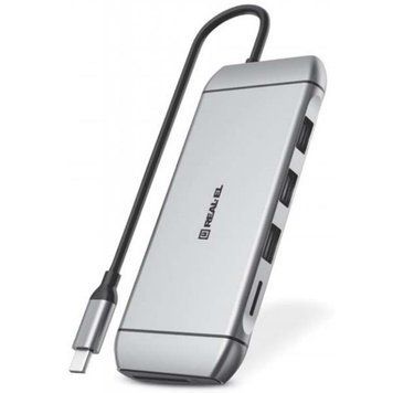USB-хаб REAL-EL CQ-900 3 ports (EL123110003) [605108]
