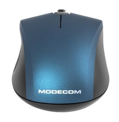 Мишка Modecom MC-WM10S, бездротова, 3кн., 1600dpi, Silent, синя (M-MC-WM10S-400) [401159]