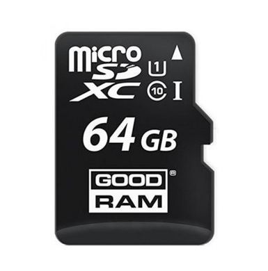 Карта пам'яті microSDXC (UHS-1) GoodRam 64Gb class 10 (adapter SD) (M1AA-0640R11) [805258]