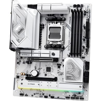 Материнська плата ASRock (AM5/X870, 4*DDR5, 2xPCIex16, HDMI/USB4, 4xSATA, 3xM.2, 2.5GLan, ATX) (X870 STEEL LEGEND WIFI) [403426]