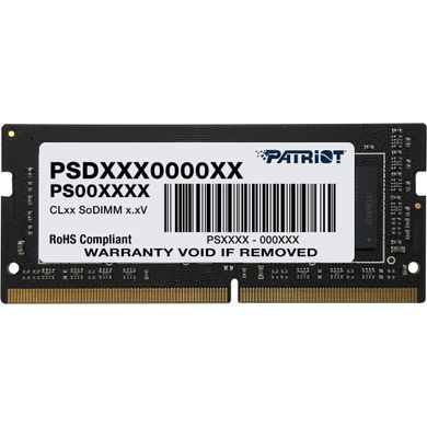 Модуль пам`яті SO-DIMM 16GB/3200 DDR4 Patriot Signature Line (PSD416G320081S) [618008]