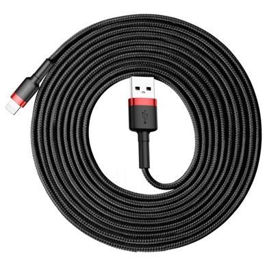 Кабель Baseus Cafule Cable USB For iP 2A 3m Red+Black (CALKLF-R91) [802372]