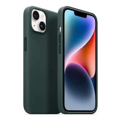 Чохол-накладка Armorstandart Fake Leather для Apple iPhone 14 Shirt Green (ARM64393) [601533]