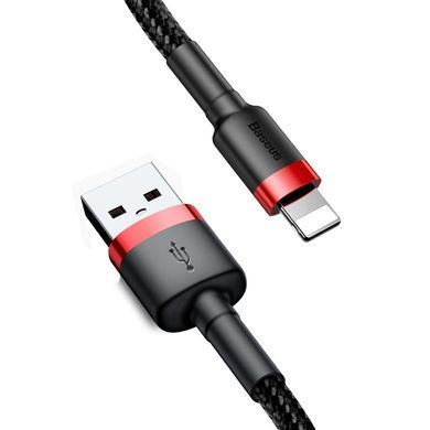 Кабель Baseus Cafule Cable USB For iP 2A 3m Red+Black (CALKLF-R91) [802372]