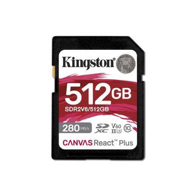 Карта пам'яті Kingston SD 512GB C10 UHS-II U3 R280/W150MB/s (SDR2V6/512GB) [108933]