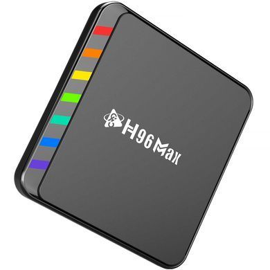 TV Медіаплеєр H96 MAX W2 4/64Gb/ Amlogic S905W2/ Android 11/ WiFi 2.4G+5G/BT:5.0/ LAN:100M/ чорний (W2_4GB/64GB) [405018]