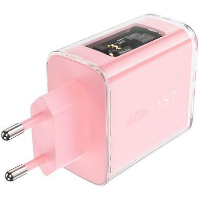 Зарядний пристрій 3xUSB 65W (2xUSB-C+USB-A) Gan A45 Fast Charger Cherry blossom Acefast (6974316282082) [402181]